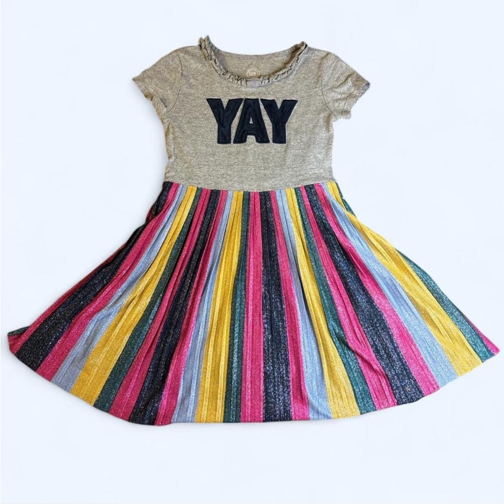 Wonder Nation Rainbow Pleated Skirt Dress